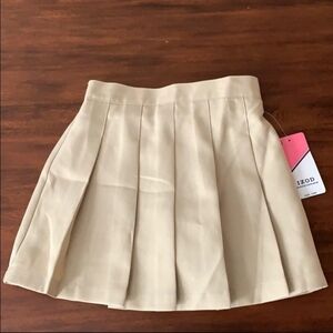 NWT Izod Approved Schoolwear Khaki Skirt Skort Pleated Girl's 10 School Uniform